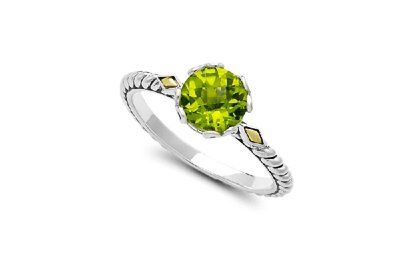 Flow style rings-Glow Ring- Peridot