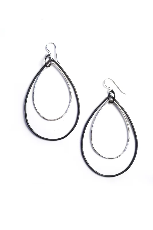 Thick hoop earrings-large Rachel earrings