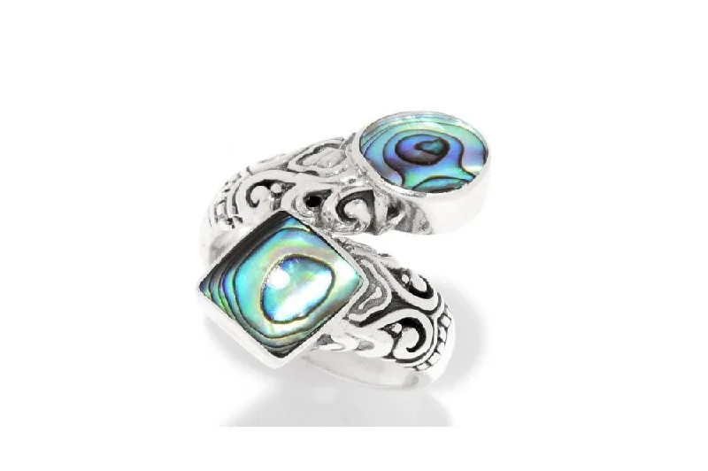 Multi-stone rings-Taoyi Ring- Paua