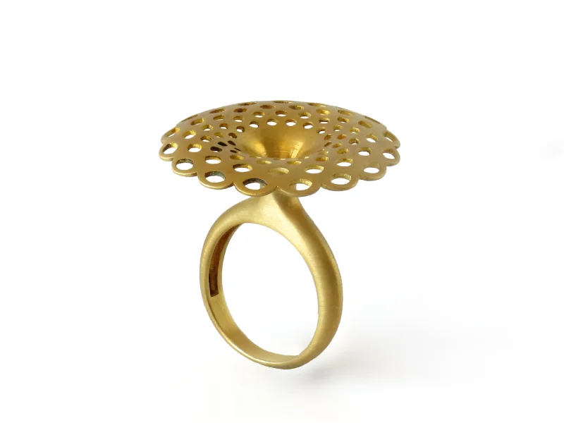 Chunky stone rings-Doily Ring