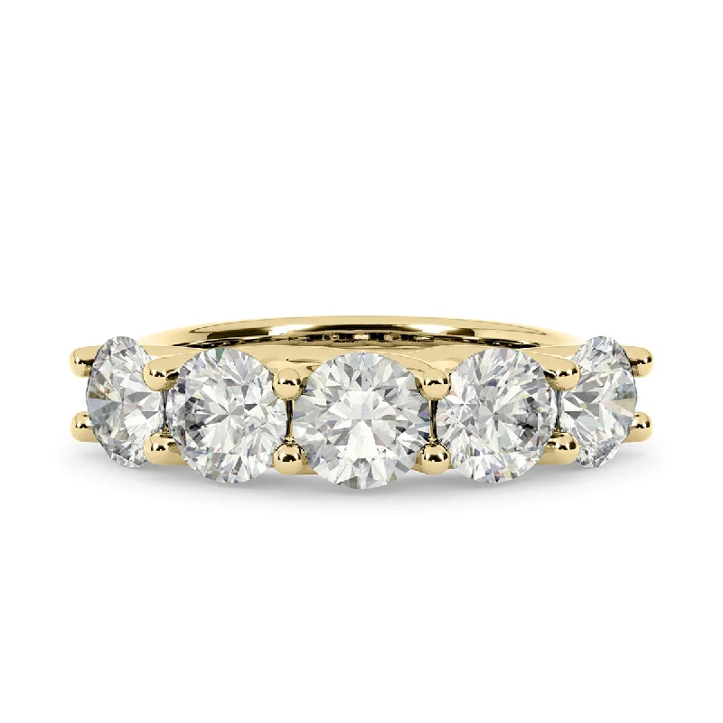 Pinch band engagement rings-Diamond Ring