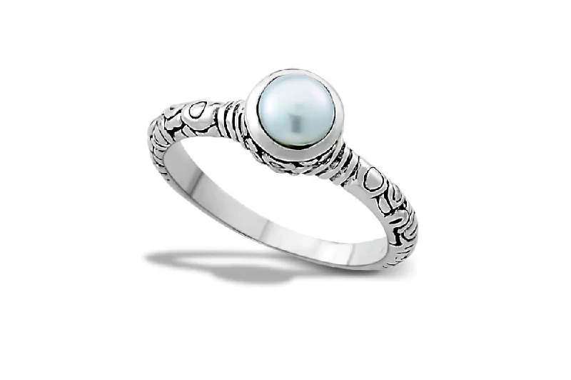 Cedar grain rings-Iyang Ring- White Pearl