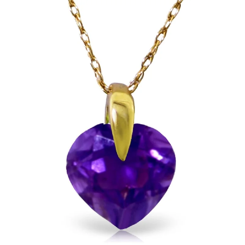 Cosmic charm necklaces-1.15 Carat 14K Gold Love Overdrive Amethyst Necklace