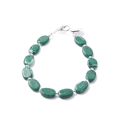 Carrie Elspeth Jade Marbled Ceramic Ovals Bracelet