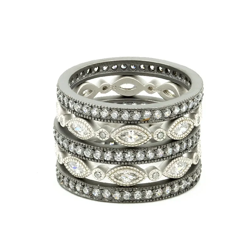 Tiny stack rings-The Everyday 5-Stack Ring