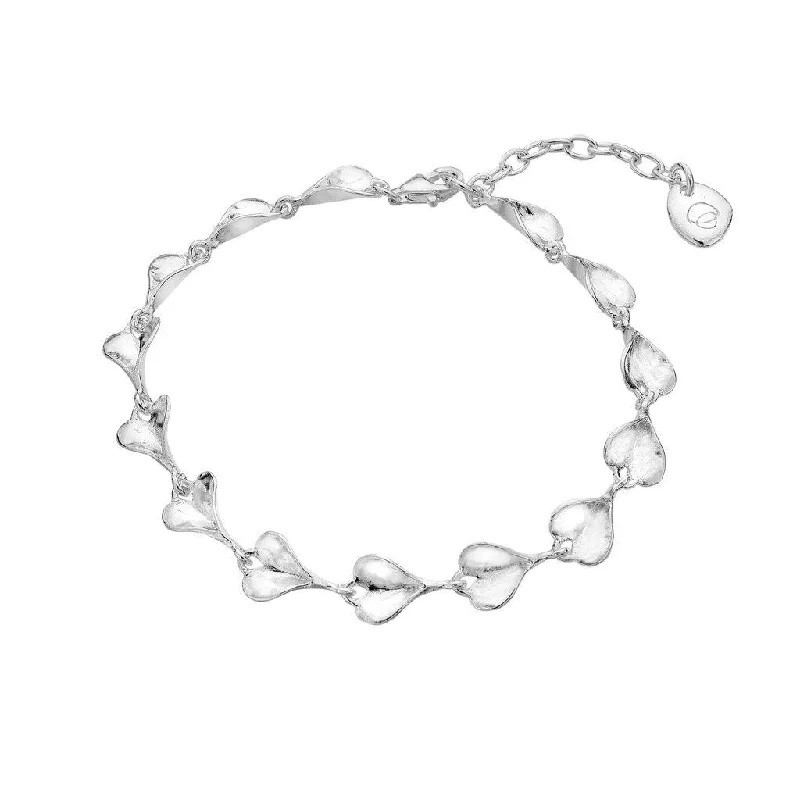 Sea Gems Petite Leaf Heart Bracelet