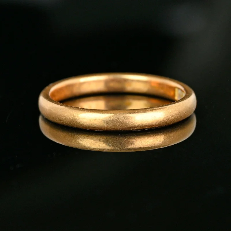 Surf theme rings-Superb Vintage 14K Gold Eternity Wedding Ring Band