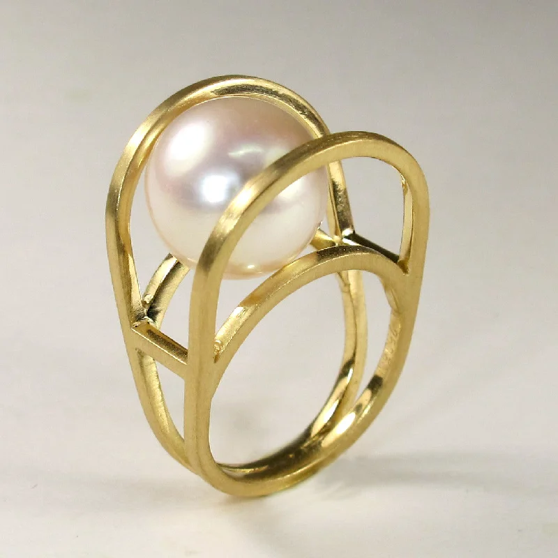 Flex open rings-Rolling Pearl Ring