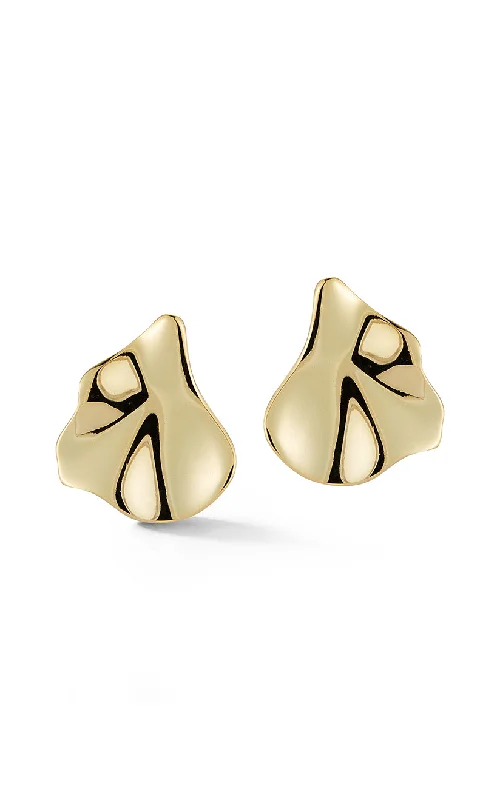 Vibrant enamel earrings-Wave Stud Earring