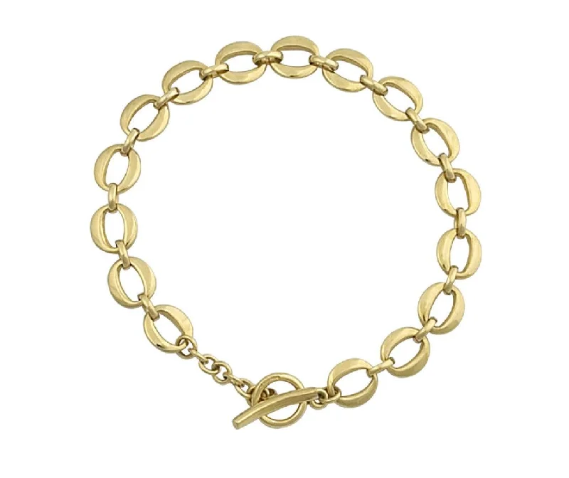 9ct Gold Echo Oval Links Bracelet