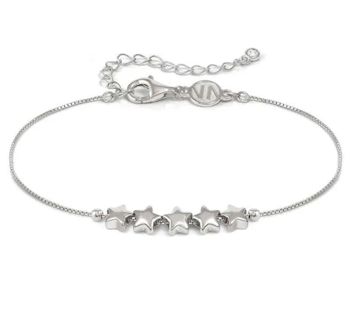 Nomination Sterling Silver Cubic Zirconia 5 Star Bracelet