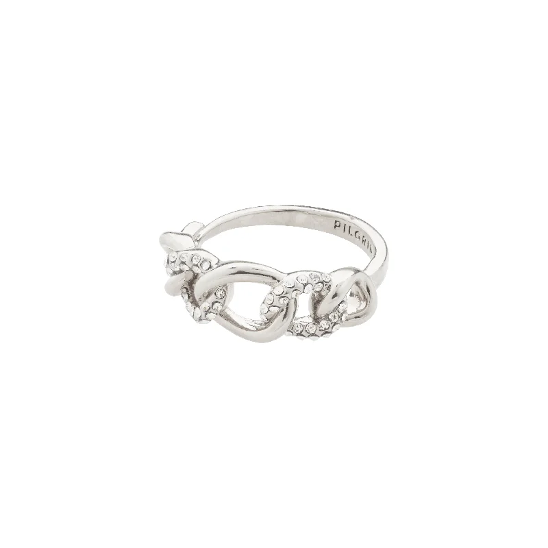 Pure modern rings-WRENLEY ring silver-plated