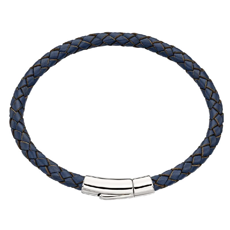 Little Star Reed - Mens Navy Leather Bracelet