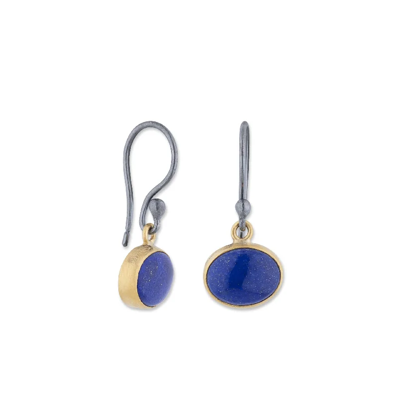 Tiny star earrings-Lika Behar Lapis "POMPEI" Dangle Earrings