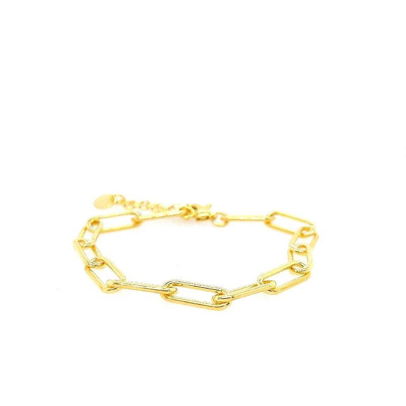 Gold Chain Link Bracelet