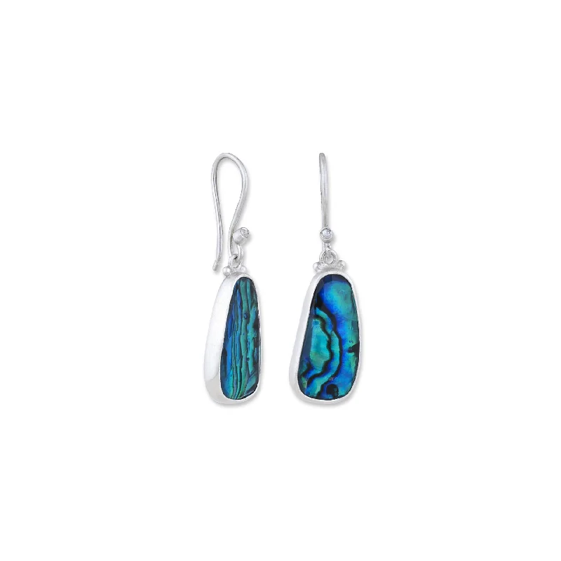 Reef knot earrings-Lika Behar Abalone "Ocean" Earrings