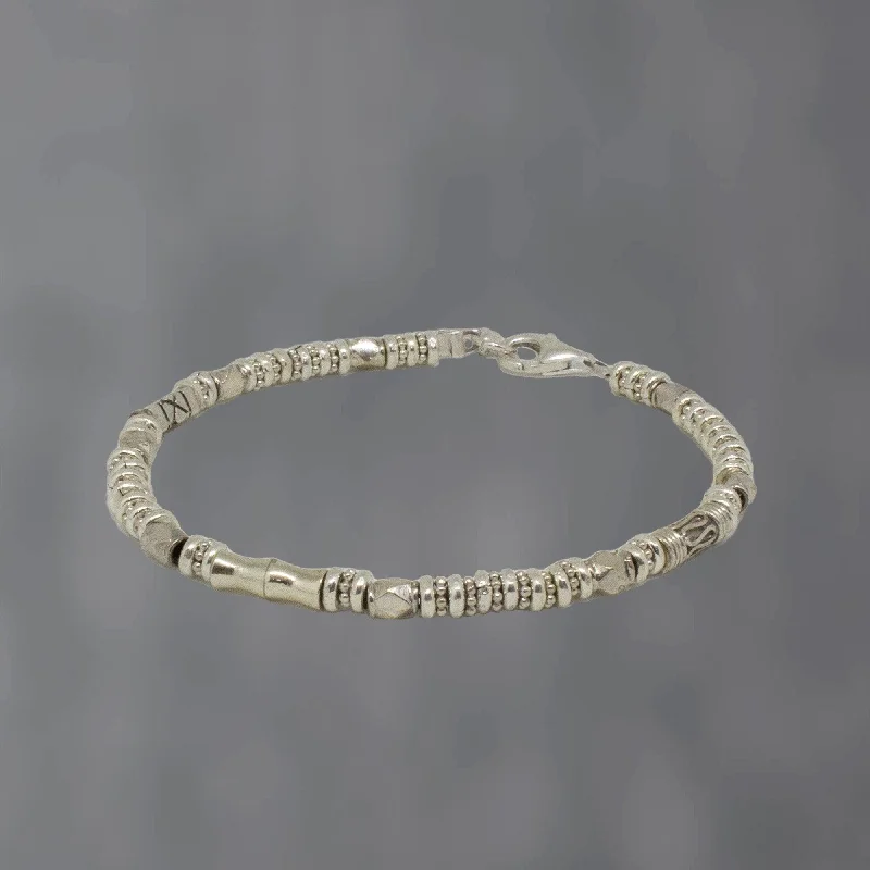 Sterling Silver Bead Detail Bracelet