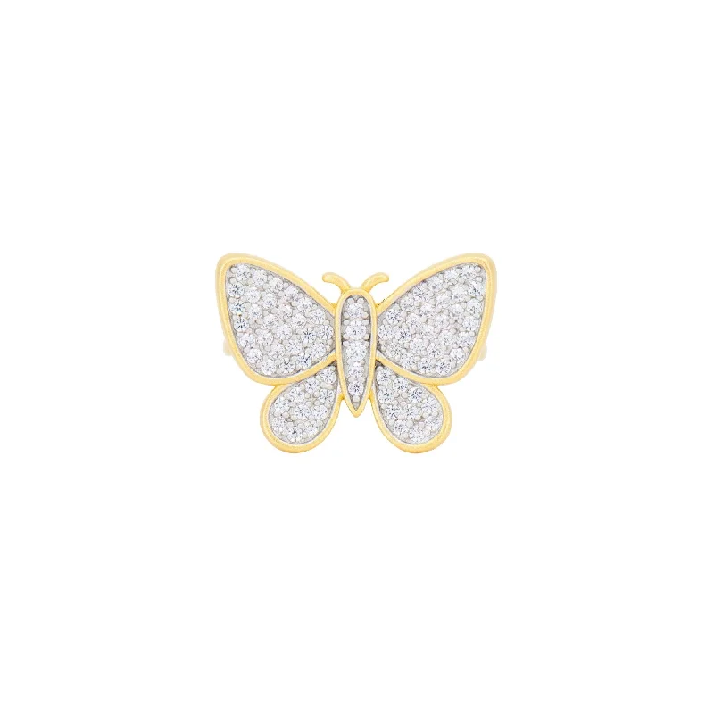 Tiny star rings-Butterflies in Bloom Cocktail Ring