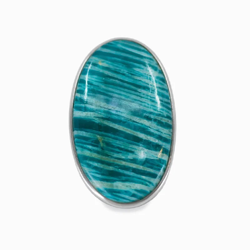 Secure clasp rings-Amazonite Ring