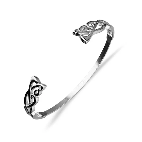 Archibald Knox Silver Bangle BG3