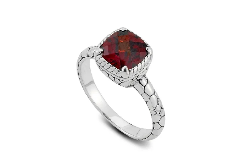 Hope charm rings-Segara Ring- Garnet