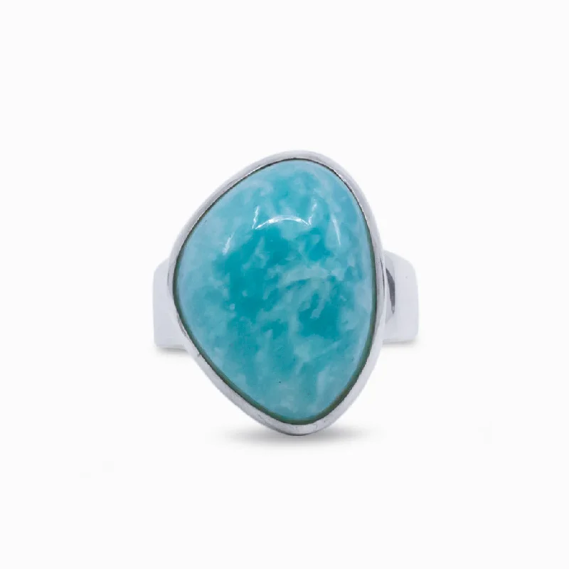 Tiny stack rings-Amazonite Ring