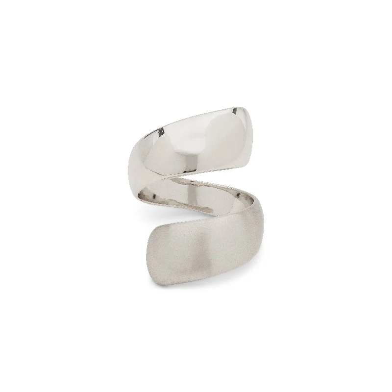 Tiered design rings-ALMA ring silver-plated