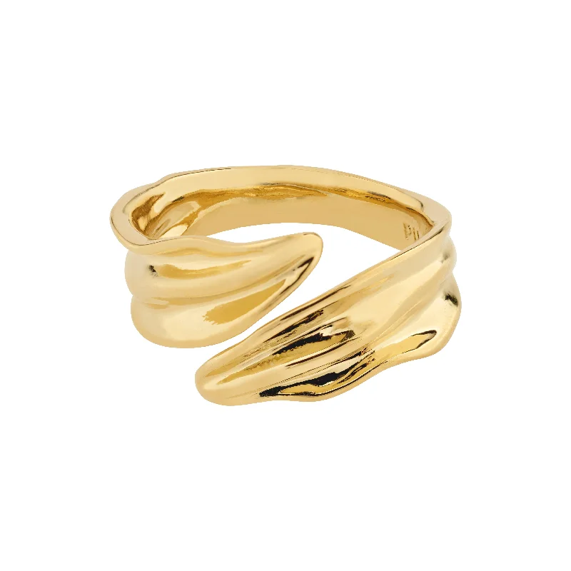 Reef knot rings-ELISSA ring gold-plated