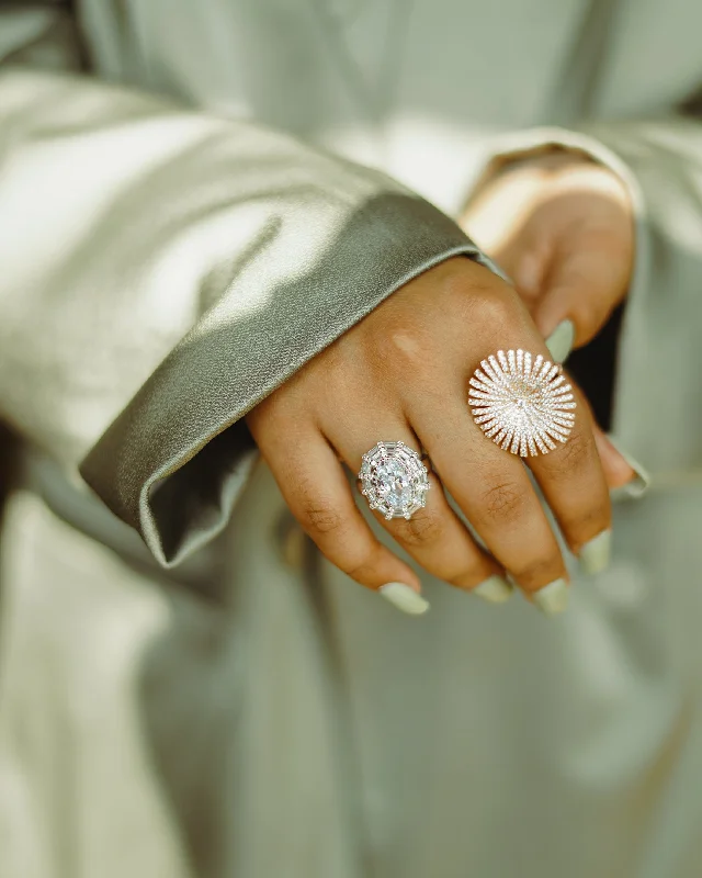 Chunky stone rings-Celia Ring