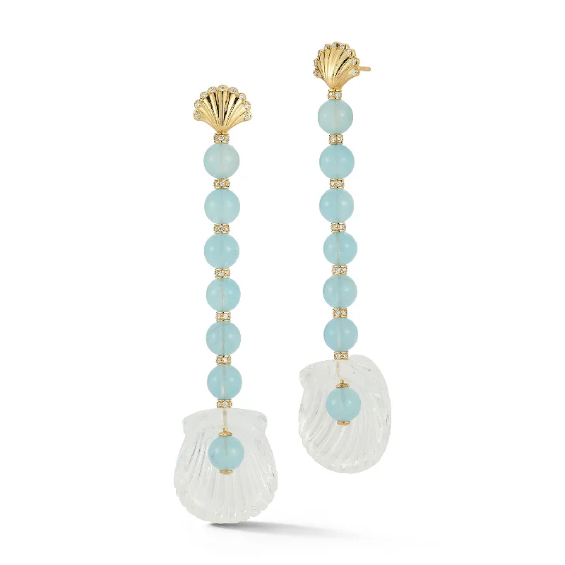 Reef knot earrings-Venus Dream Shell Earrings