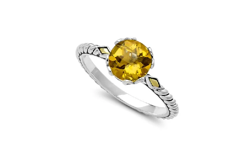 Pure modern rings-Glow Ring- Citrine