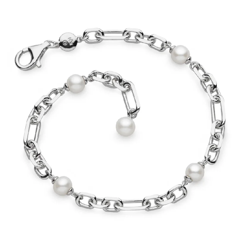 Kit Heath Revival Astoria Figaro Pearl Chain Link Bracelet