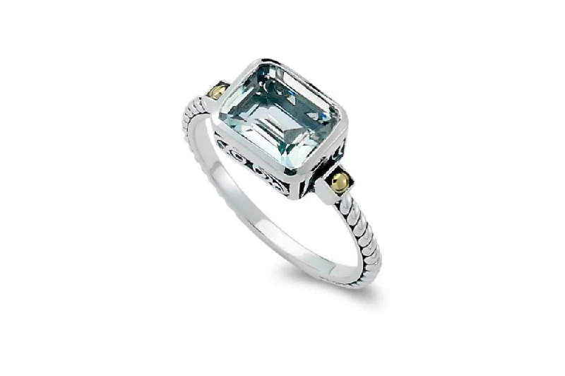 Full moon rings-Eirini Ring- White Topaz