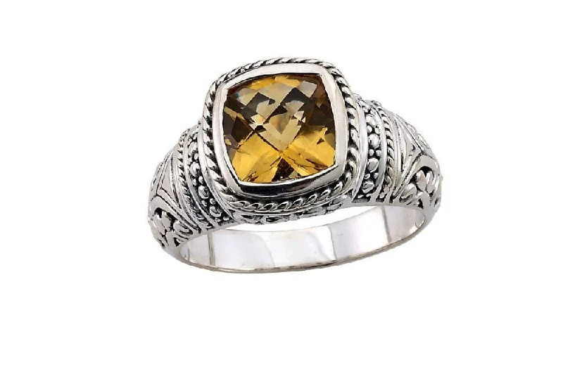 Fox design rings-Honesty Ring- Citrine