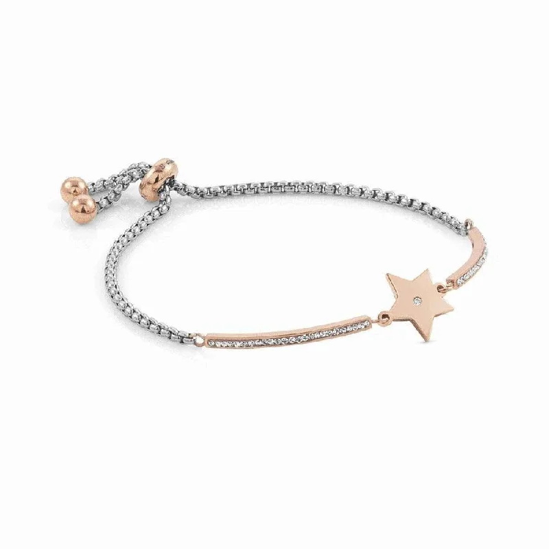 Nomination Milleluci Rose Gold Pavé Star Bracelet