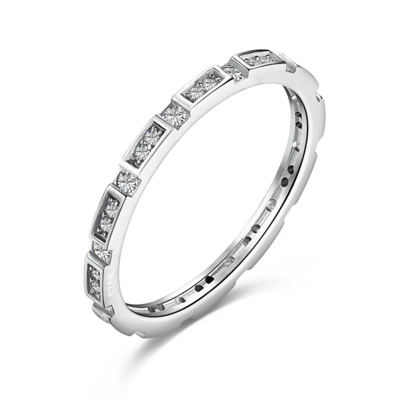 Square cut engagement rings-Eternal Love Diamond Ring