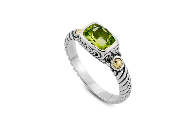 Morganite rings-Gede Ring- Peridot