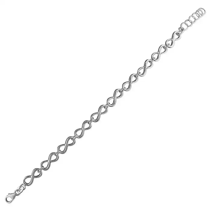 Sterling Silver Infinity Bracelet