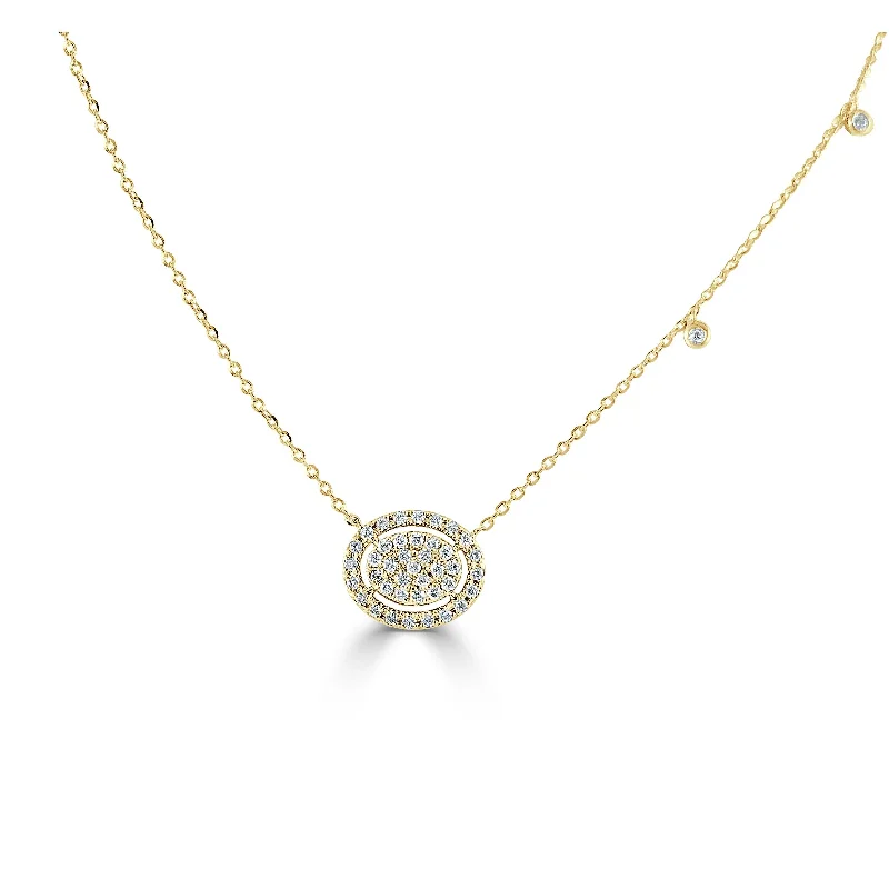 Vintage locket necklaces-Joelle Diamond Necklace 14K Yellow Gold 1/5 ct tw