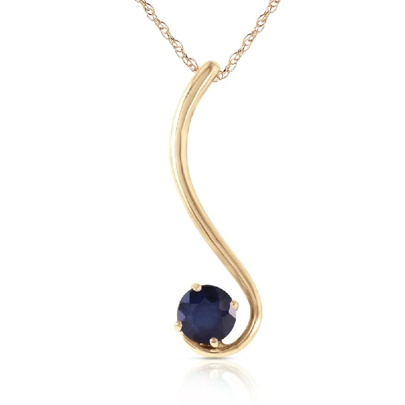 Cosmic charm necklaces-0.55 Carat 14K Gold Delicious Breeze Sapphire Necklace