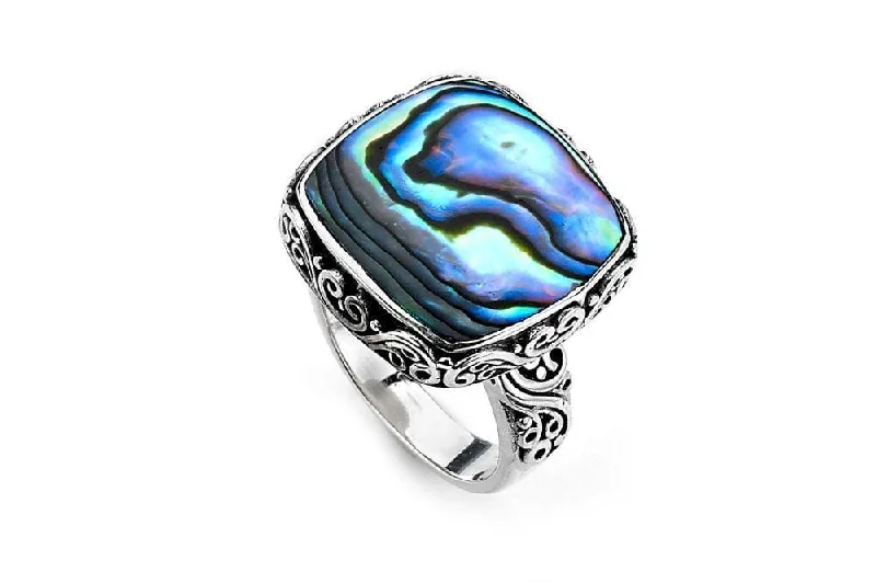 Vintage deco rings-Wander Ring- Paua