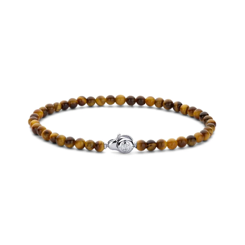 Ti Sento Tiger's Eye Bead Bracelet