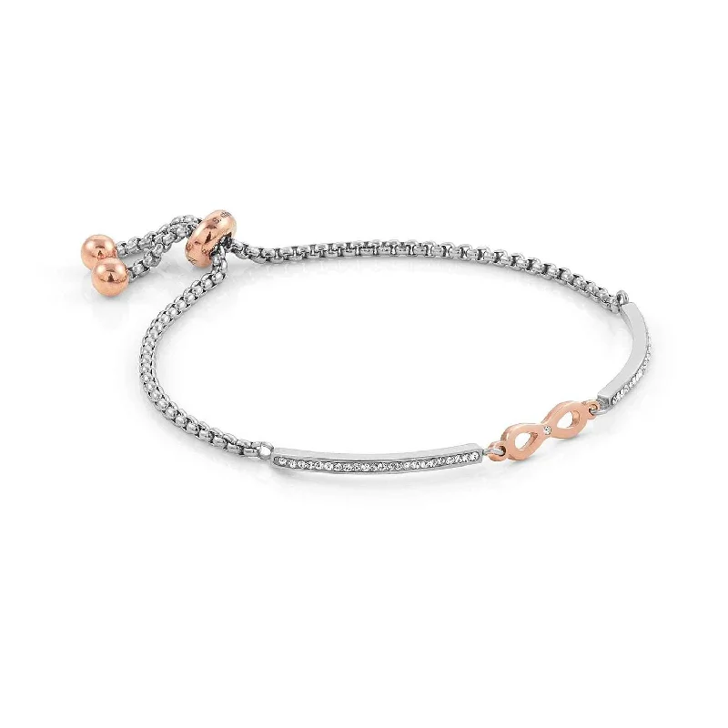 Nomination Milleluci Rose Gold Zirconia Infinity Half Bangle Bracelet