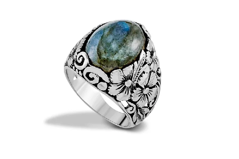 Fluid art rings-Empung Ring- Labradorite