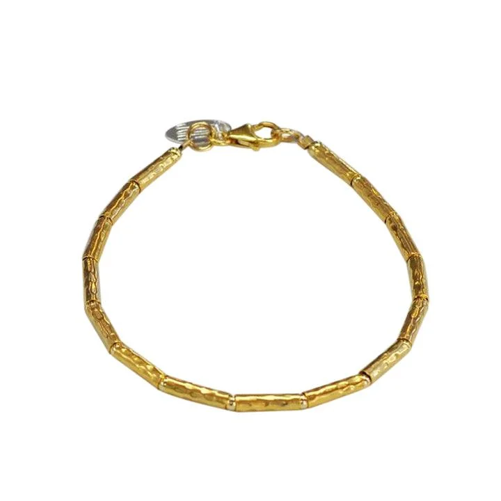 Gold Tube Bracelet