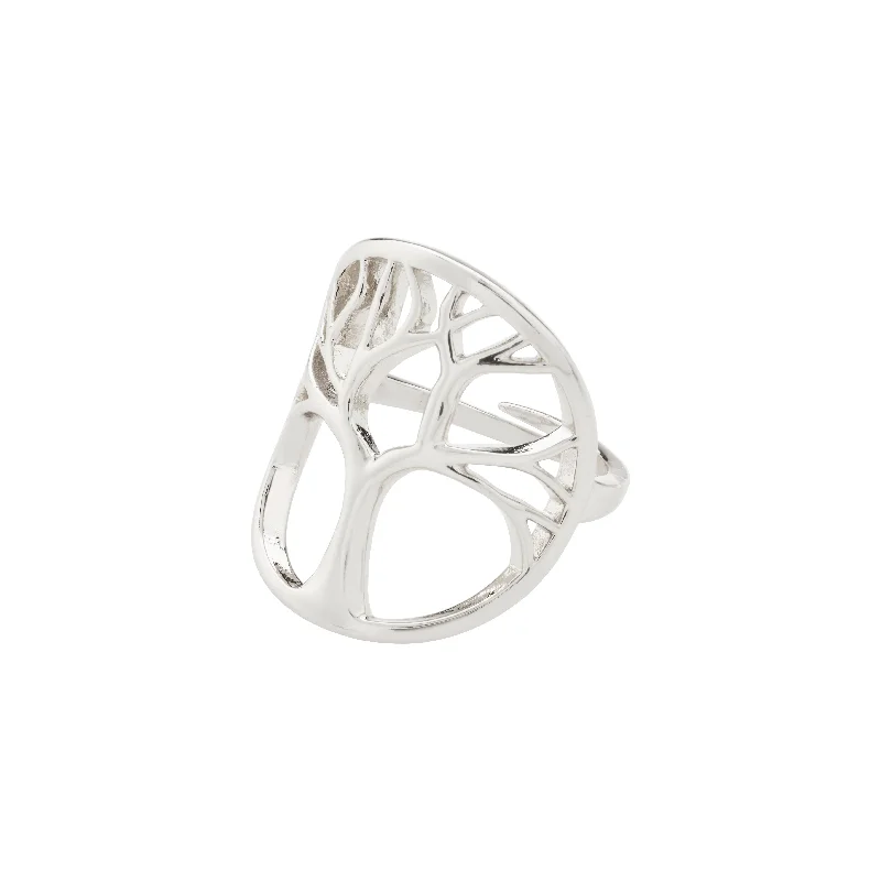 Oval shape rings-ALIA ring silver-plated