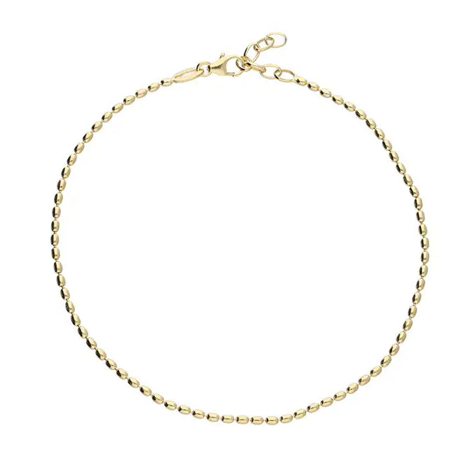 24ct Gold Plated Sterling Silver Seed Bracelet