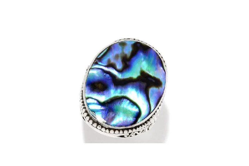 Vivid druzy rings-Heiress Ring- Paua