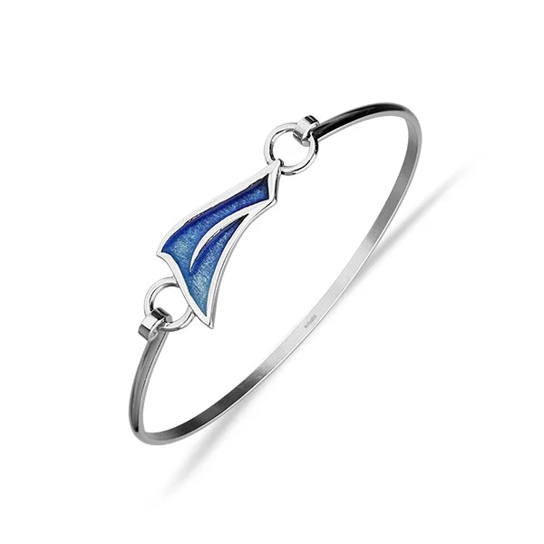 Sail Away Silver Bangle EBG32