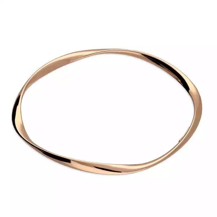 Rose Gold Twist Bangle